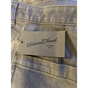 NWT‎ Universal Threads Cream Highest Rise Wide Leg Jean capris size 26W thumbnail 4