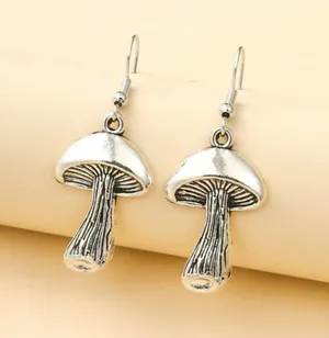 Mushroom earrings thumbnail 1