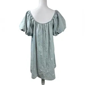 Gilli California Cowgirl Boho Embroidered Bleach Wash Denim Wash Size L NWT thumbnail 6