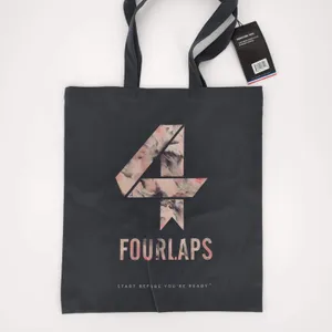 4 Laps/Four Laps Gray/Grey with Pink Camo Logo 2-Way Stretch Signature Tote NWT thumbnail 2