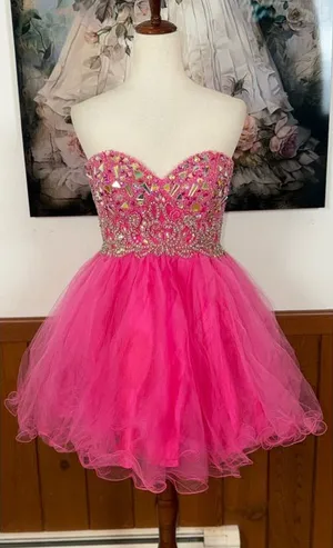 Adorable Aspeed Flamingo Pink Prom Dress thumbnail 1