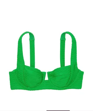 Victoria's Secret Emerald Green Two-Piece Bikini Set 32A top & small bottom NWT thumbnail 6