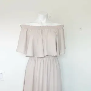 NWT Show Me Your Mumu Hacienda Maxi Dress SMALL Show Me The Ring Crisp beige thumbnail 8