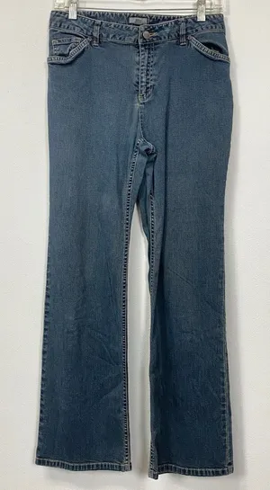 J.Jill womens petite size 6P straight leg blue jeans y2k‎ thumbnail 1