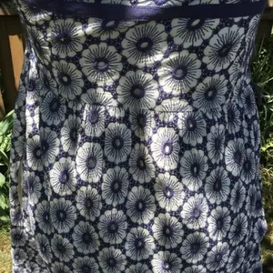 Strapless Blue Embroidered Floral Eyelet Cottage‎ Sun Dress thumbnail 5