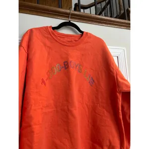 Boys Lie 1-800-Remix orange crewneck sweatshirt one‎ size thumbnail 2