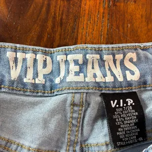 VIP‎ Jeans Womens Size 7/28 Light Wash High Rise Wide Leg Baggy Denim Jeans thumbnail 8