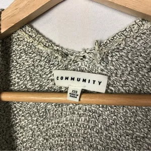 Aritzia Community Gray Open Front Mid Length Cardigan Sweater‎ XXS thumbnail 4