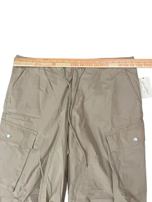 Universal Thread Women's Wide Leg Cargo Pants - Beige Gorpcore Granola Girl thumbnail 4