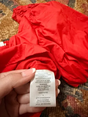 Gb red puff sleeve top thumbnail 4