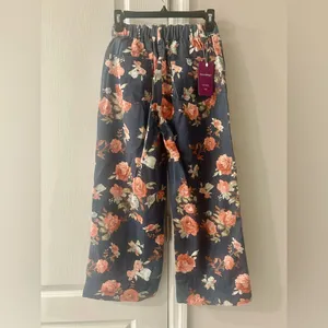 Loveimgs Women Mid Rise Cropped Wide Leg Jeans Size XS thumbnail 5
