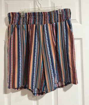 SHEIN Plus Size Boho Shorts 2XL thumbnail 1