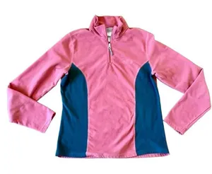The North Face red quarter zip fleece pullover M thumbnail 1