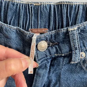 Free People Chloe Baby Barrel Jeans Women XS‎ Blue Boho Elastic Back Distressed thumbnail 8