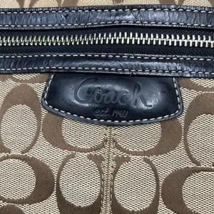 Coach Y2K Brown and Black Signature Tote thumbnail 4