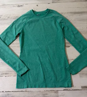 Figs Teal Teal Seamless Underscrub Top Size XS thumbnail 1