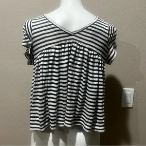 Free people striped short sleeve top thumbnail 6