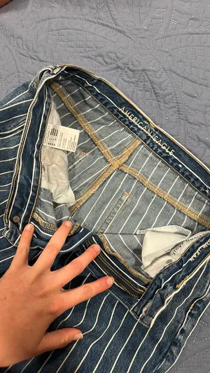 American Eagle striped jeans  thumbnail 2