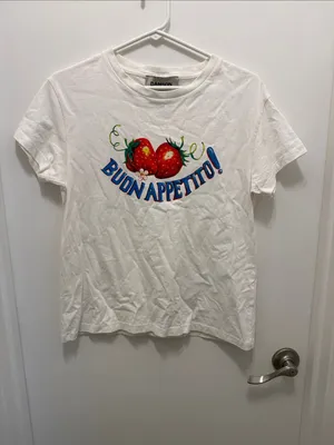 Damson Madder Buon Appetito Shrunken Tee Red Size M thumbnail 2