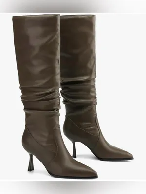 TEAIEUI Knee High Boots Women Kitten High Hee... thumbnail 3