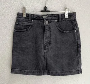 Free People Black Denim Skirt thumbnail 1