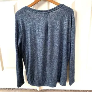 Pure and Good blue marbled long sleeved top thumbnail 4