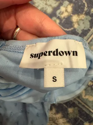 NWT Superdown Blue Heart Dress S thumbnail 3