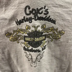 Harley-Davidson Gray and Gold Graphic Tee thumbnail 1