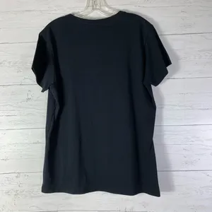 Chris Stapleton Whiskey Print Tee T-Shirt Short Sleeve Cotton Black ladies L thumbnail 3