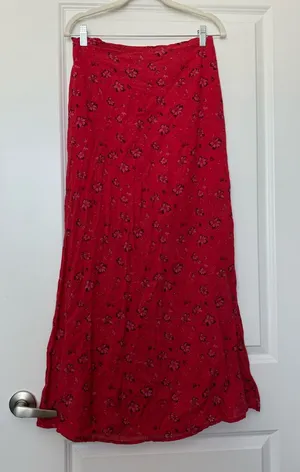 Free People Cherry Blossom print Skirt US6 | Strawberry Girl Boho Chic thumbnail 1