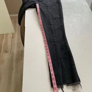 Abercrombie Curve Love High Rise Skinny Jeans Black Raw Hem 27 thumbnail 7