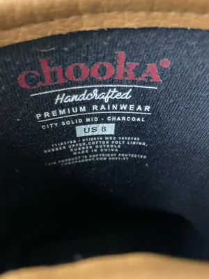 CHOOKA WOMEN'S CITY SOLID MID HEIGHT RAIN BOOTS Size 8 thumbnail 7