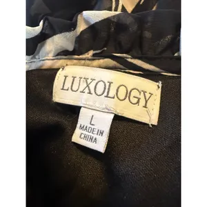 Luxology‎ Black White boho whimsi resort dainty y2k flowy Dress Large cottage thumbnail 6