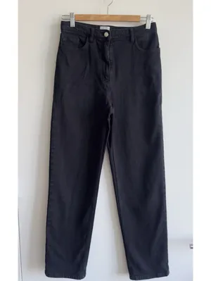 Aritzia Wilfred Free The Melina Pant Black High Rise Slim Straight Size 4 thumbnail 4