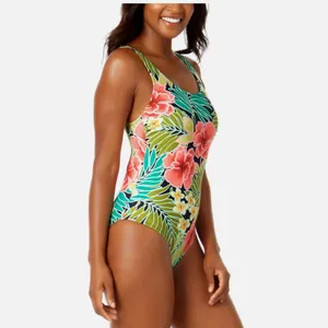hurley one piece floral swimsuit nwt thumbnail 2