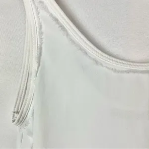 Zara Basic White Scoop Neck Chiffon Tank Top‎ XS thumbnail 3