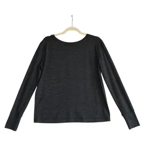 VUORI Lux Crew LS Tee Sz S Grey Heather Oversize Athletic Travel Everyday Clasic thumbnail 4