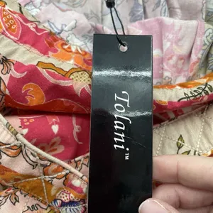 Tolani Large Devika Dress Rose Floral Jumper Midi Fit & Flare Sundress‎ Cottage thumbnail 10
