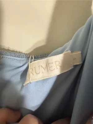 NWT Rumer Tucker Maxi Dress Blue Small thumbnail 5