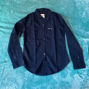 Hollis yet Women’s Blue Button Down Full Sleeves Shirt thumbnail 1