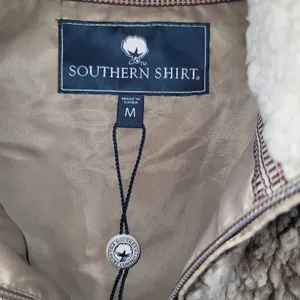 Simply Southern The Southern Shirt Company Heathered Zip Ultra Plush Sherpa Vest Women's Medium thumbnail 2