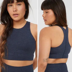 OFFLINE By Aerie The Hugger High Neck Longline Sports Bra in Night Sea Size M thumbnail 2