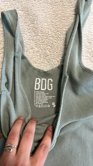 BDG Green Cropped Tank thumbnail 3