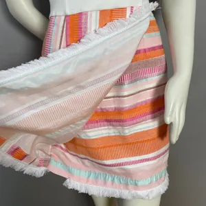 Anthropologie Hutch Dress Kayln‎ Halter Tank Colorful White Sz 4 Faux Wrap Skirt thumbnail 16