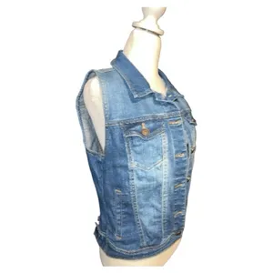 En Jean Stylish Blue Denim Vest Size M thumbnail 9