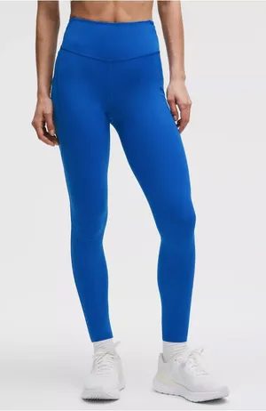 Lululemon Fast and Free High Rise Leggings blue thumbnail 1