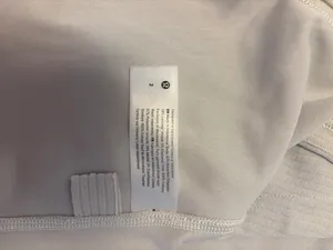 Lululemon Cropped Ribbed Tank Top Off-White 2 thumbnail 2