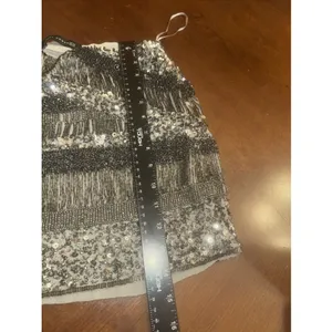 Zara Sequin Womens Mini Skirt Size Sz XS thumbnail 4