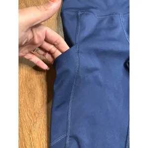 American Eagle Womens High Rise Pocket Leggings Navy Blue Athletic‎ Yoga Small S thumbnail 2