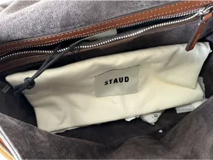 STAUD Harlow Medium Bag Tabac Suede thumbnail 9